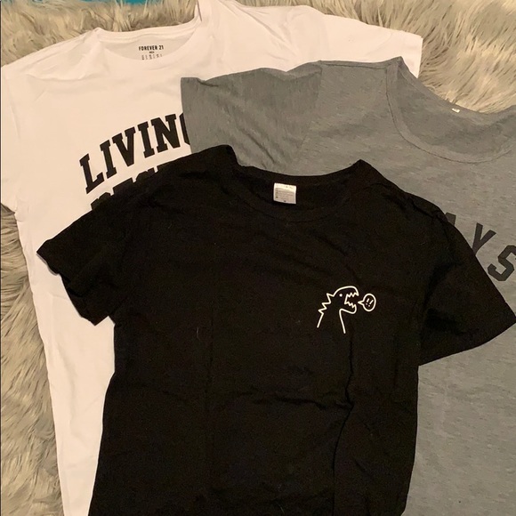 bundle of graphic tees